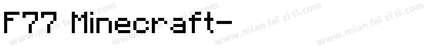 F77 Minecraft字体转换